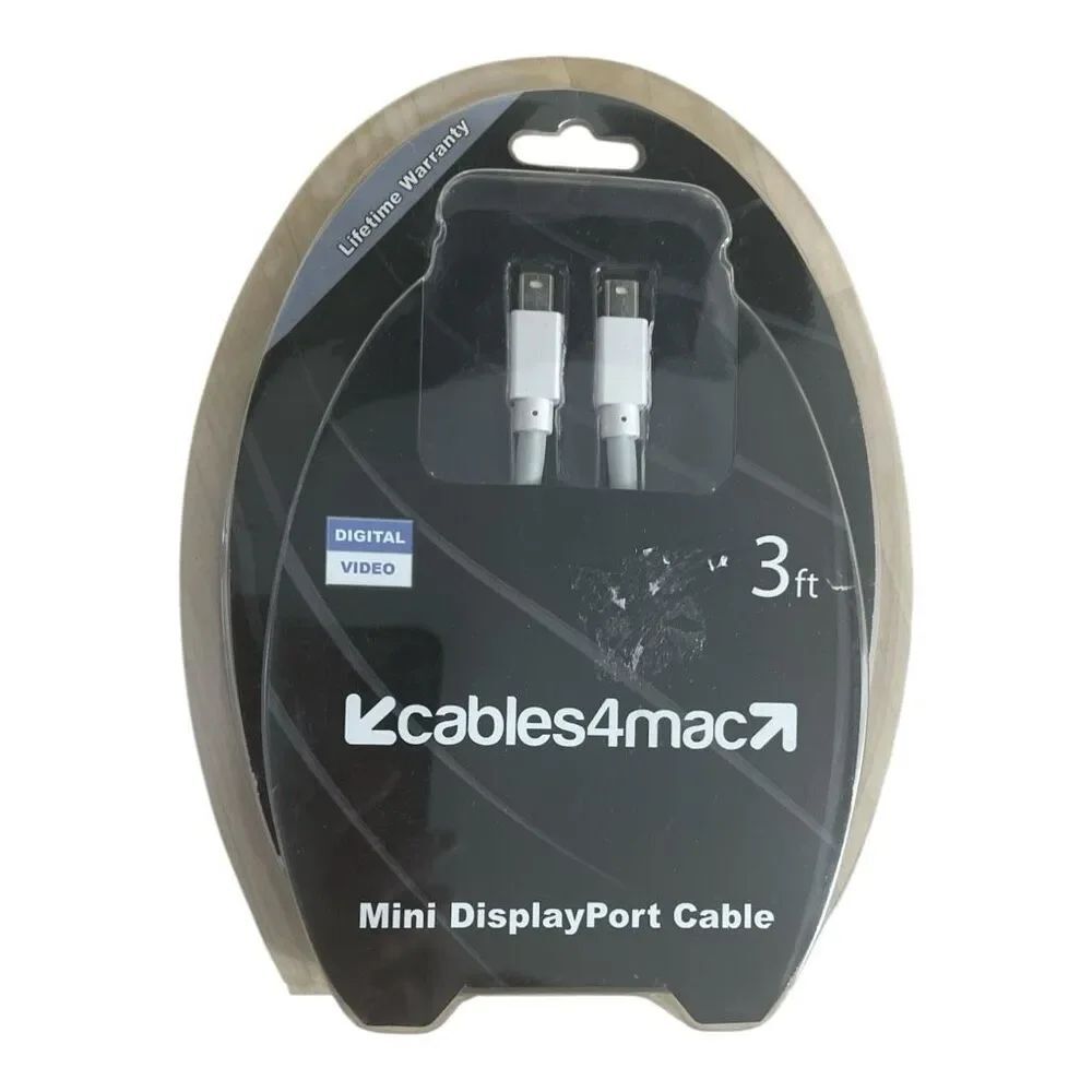 Cables4mac Mini DisplayPort Cable 3ft Male to Male Digital Video Cable